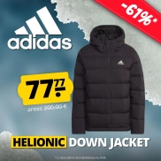 Chaqueta adidas Helionic HO plumón, tallas XS-XL