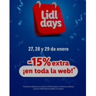 Extra 15% en toda la web: 27, 28 y 29