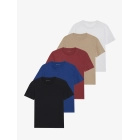 Pack de 5 camisetas de algodón para hombre Pier One, tallas XS-6XL