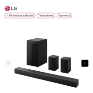 Barra de sonido LG S60TR 5.1 canales, 440 W, Bluetooth