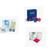 24 condones Durex, lubricante y dados de placer en oferta