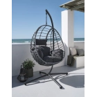 Silla colgante gris BORK A96xA192xP124