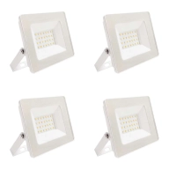 Pack de 4 Proyectores LED Ultraslim 20W para Exterior
