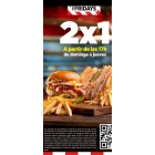 Cenas 2x1 en Fridays: domingos a jueves