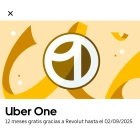 Revolut Premium: Uber One anual gratis
