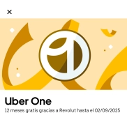 Revolut Premium: Uber One anual gratis