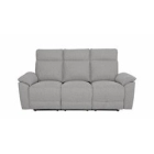 Sofá relax manual Gris ALOISE 3 plazas