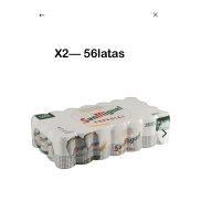 56 latas San Miguel especial a 0,24€ cada una