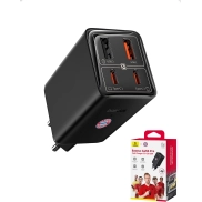 Cargador GaN Baseus 65 W con 6 puertos USB C