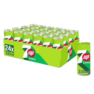 Refresco 7 UP Lima-Limón Cero Azúcares - 24 Latas 330 ml