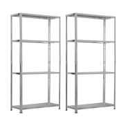 Estanterías Metálicas Modulares SteelSmart 2 Pack con 4 Baldas