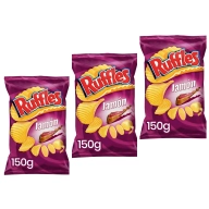 Ruffles Jamón, Patatas Fritas 150gr - 3 unidades a 1,30€