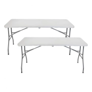 Mesas Plegables Rectangulares 150x74cm - Pack de 2