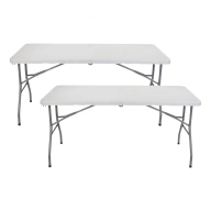 Mesas Plegables Rectangulares 150x74cm - Pack de 2