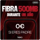 500MB de Fibra gratis por un año