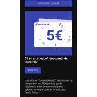 Regalo de 5€ en Decathlon totalmente GRATIS (Cuentas seleccionadas)