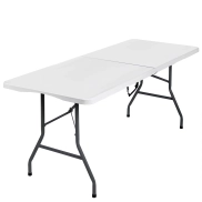 Mesa Rectangular Plegable para 4-6 Personas, 180 cm