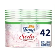 Papel higiénico FOXY Seda, 42 rollos, 3 capas, PH neutro