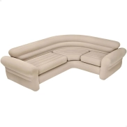 Sofá Inflable Beige Esquinero para Interior Intex
