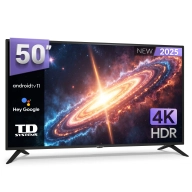 Smart TV 50" 4K Android TV con Asistente Google y control por voz