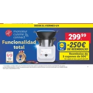 Reembolso de 250€ en cupones con Monsieur Cuisine Connect