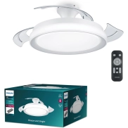 Ventilador de Techo Philips Bliss LED 28W, Motor DC 35W