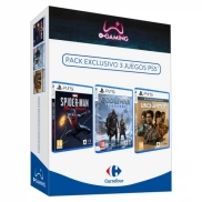 Pack PS5: Uncharted, God of War y Spider-Man Miles Morales