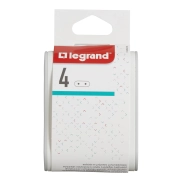 Adaptador de enchufes laterales con 4 tomas