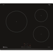 Encimera de inducción Balay 60 cm, 3 zonas, negra, táctil