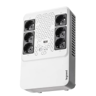 SAI 800VA Legrand 6 tomas schuko 480W (4 con alimentación)