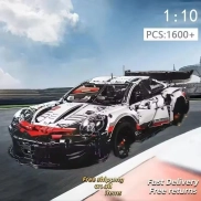 Coche técnico RSR: set de 1580 piezas de construcción