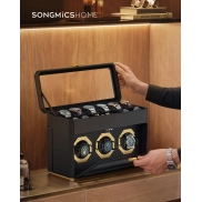 Caja para 9 Relojes SONGMICS con Ventanas de Cristal