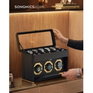 Caja para 9 Relojes SONGMICS con Ventanas de Cristal