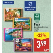 Puzzle de 1000 piezas disponible en ALDI desde el 5 de abril