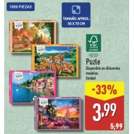Puzzle de 1000 piezas disponible en ALDI desde el 5 de abril