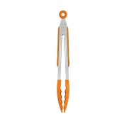 Pinzas de Cocina Naranja de 28,5 cm en Acero INOX y Silicona