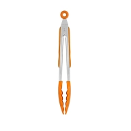 Pinzas de Cocina Naranja de 28,5 cm en Acero INOX y Silicona
