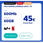 O2 lanza nueva tarifa: Fibra 600Mb, móvil 60GB y Netflix