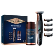 Kit King C. Gillette: Recortadora y Crema para Barba